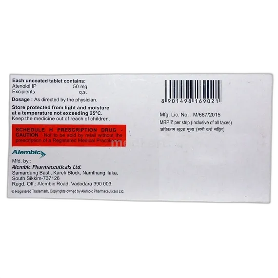 atecard 50mg tablet 14's